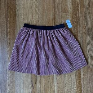 Girls Old Navy Pink Metallic Pleat Skirt, Size Medium NWT